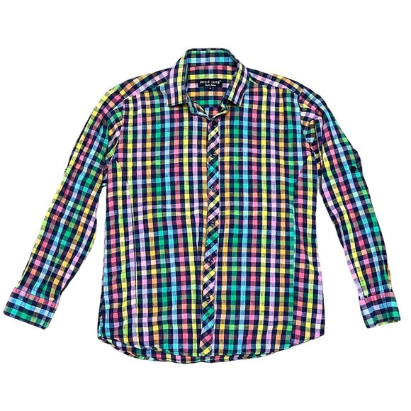 Jared Lang Other - 222. Jared Lang Tessuto Italiano Mens Shirt Medium